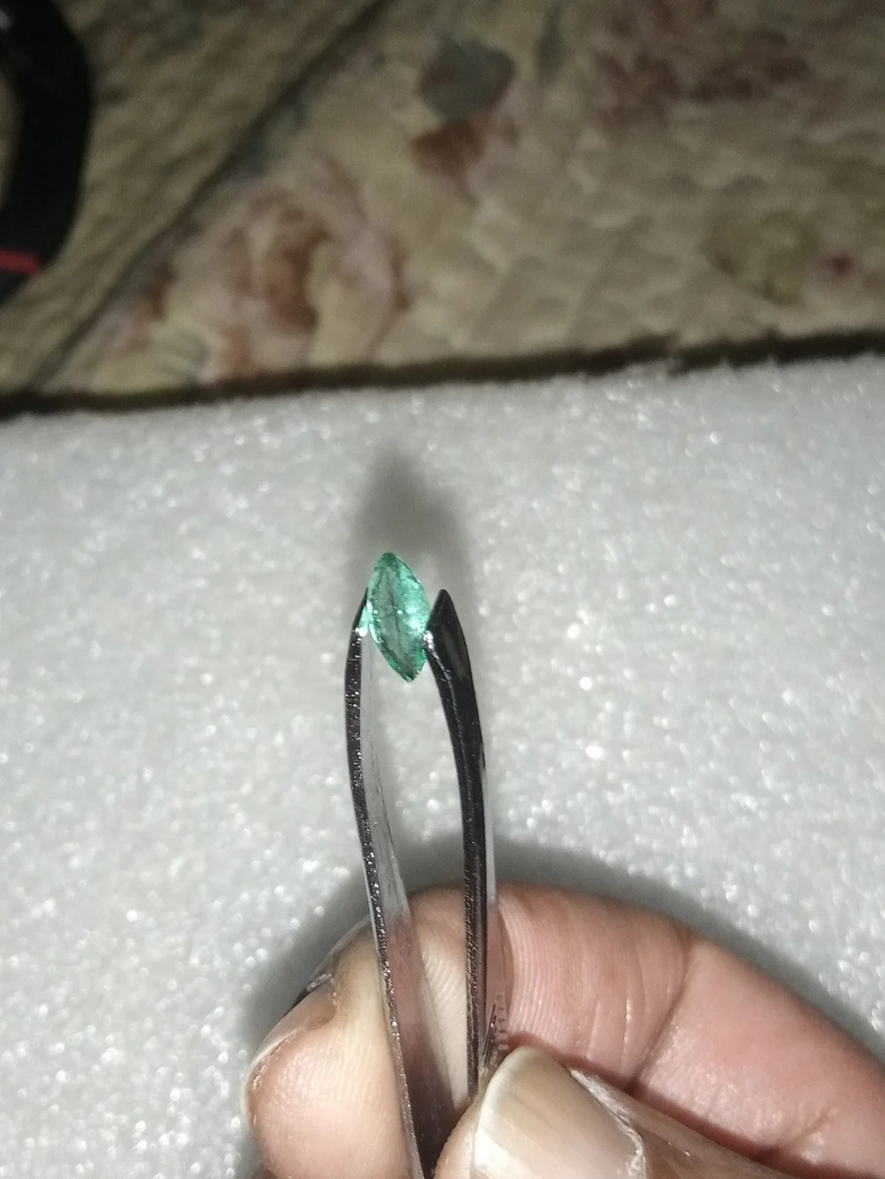 Beautiful Natural 1.0ct Green Marquise Zambian Emerald
